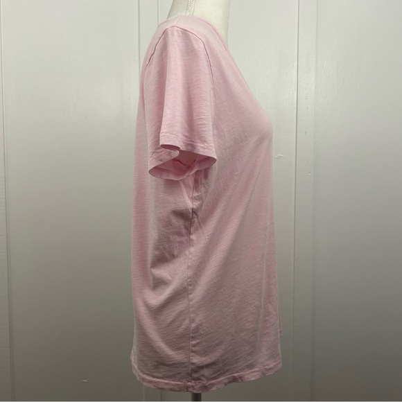 J. Crew Factory womens slub cotton tee shirt pink size X-Large - Picture 4 of 7